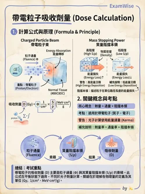 放射 - 劑量物理量與單位 - AI 圖文解析預覽