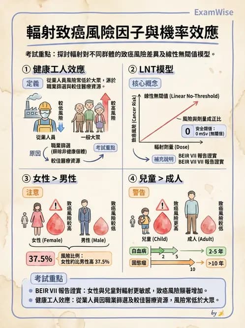放射 - 全身性輻射效應 - AI 圖文解析預覽