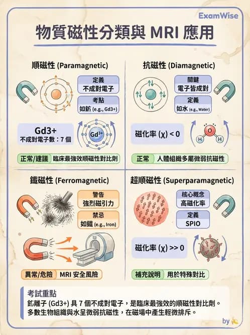 放射 - 磁振造影原理 - AI 圖文解析預覽