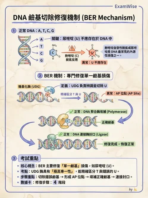 放射 - DNA傷害與修復 - AI 圖文解析預覽