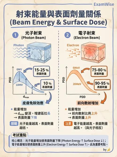 放射 - 劑量增建、散射因子與假體量測 - AI 圖文解析預覽