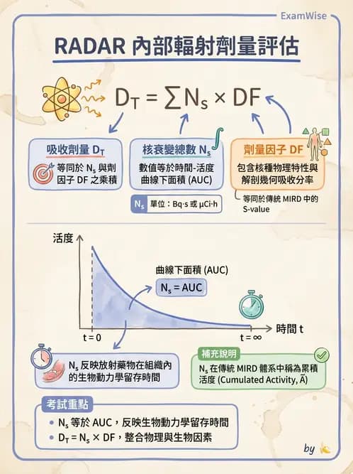放射 - 體內吸收劑量 - AI 圖文解析預覽
