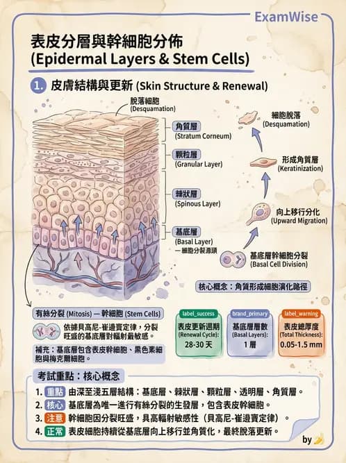 放射 - 細胞、組織與外皮系統 - AI 圖文解析預覽