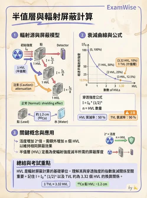 放射 - 屏蔽計算 - AI 圖文解析預覽