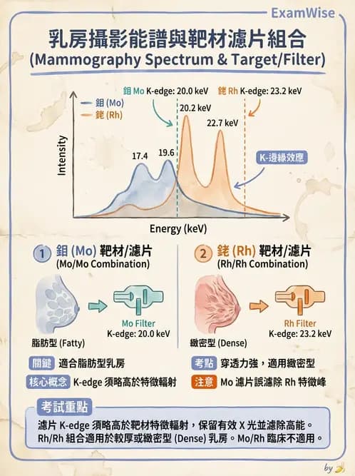 放射 - 乳房攝影裝置與影像品質 - AI 圖文解析預覽