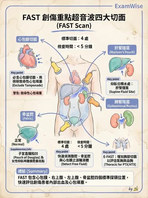 放射 - 腎臟血管與其他超音波 - AI 圖文解析預覽