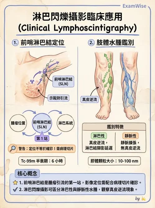 放射 - 副甲狀腺與前哨淋巴結造影 - AI 圖文解析預覽
