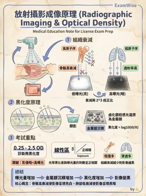 放射 - 影像接受器與乳房攝影 - AI 圖文解析預覽