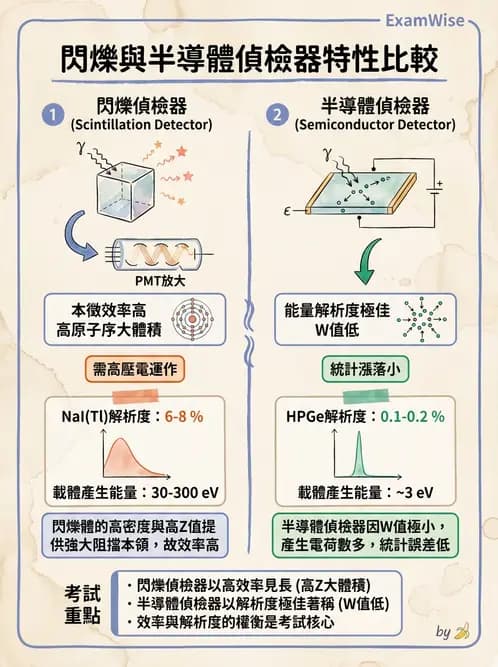 放射 - 固態與閃爍偵檢器 - AI 圖文解析預覽