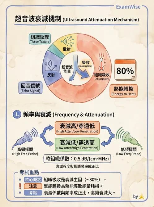 放射 - 超音波物理與系統原理 - AI 圖文解析預覽