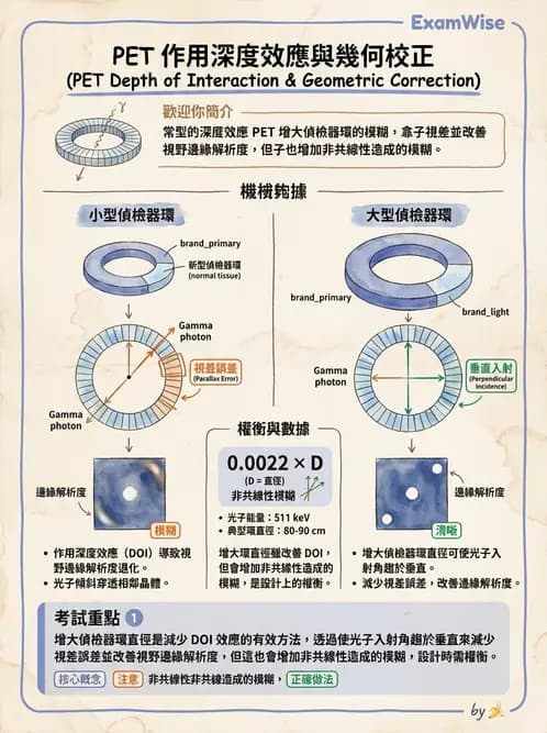 放射 - PET核種與儀器偵測原理 - AI 圖文解析預覽