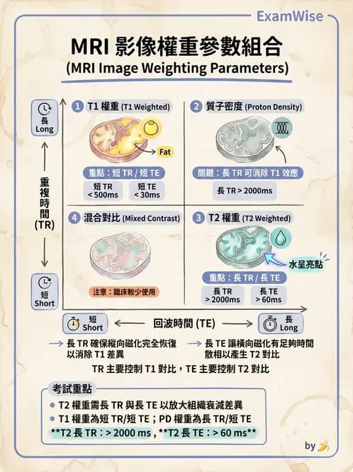 放射 - 磁振造影原理 - AI 圖文解析預覽