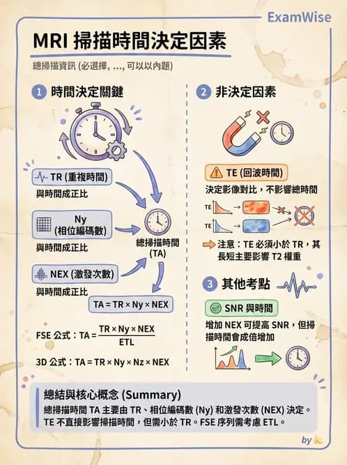 放射 - 磁振影像品質與參數 - AI 圖文解析預覽