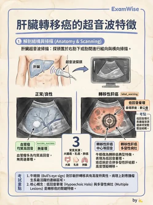 放射 - 肝臟超音波 - AI 圖文解析預覽