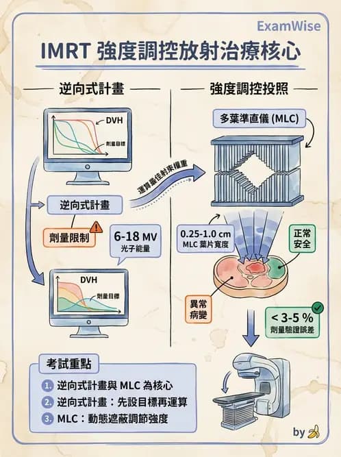 放射 - 強度調控放射治療(IMRT/VMAT/Tomotherapy) - AI 圖文解析預覽