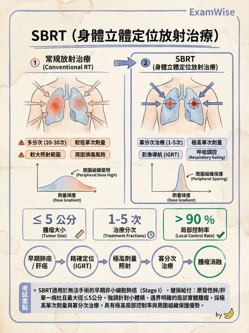 放射 - 立體定位軀體放射治療(SBRT) - AI 圖文解析預覽