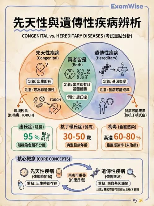 放射 - 遺傳疾病與小兒疾病 - AI 圖文解析預覽