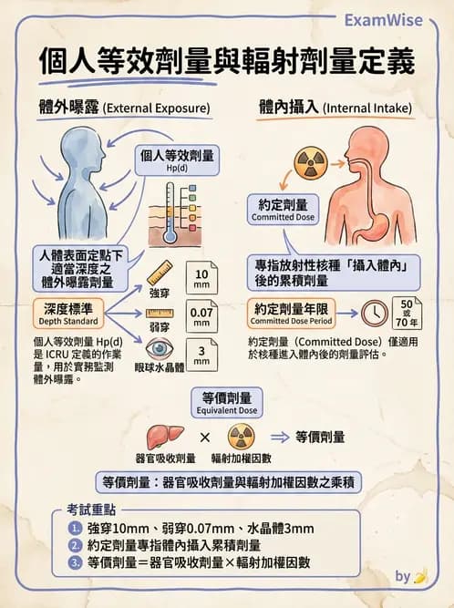 放射 - 輻射防護劑量量 - AI 圖文解析預覽