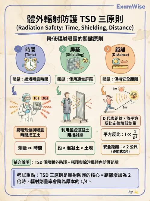 放射 - 劑量標準與防護原則 - AI 圖文解析預覽