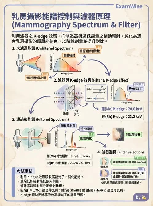 放射 - 乳房攝影裝置與影像品質 - AI 圖文解析預覽