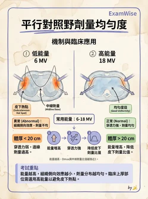 放射 - 射束幾何、照野設計與楔形濾器 - AI 圖文解析預覽