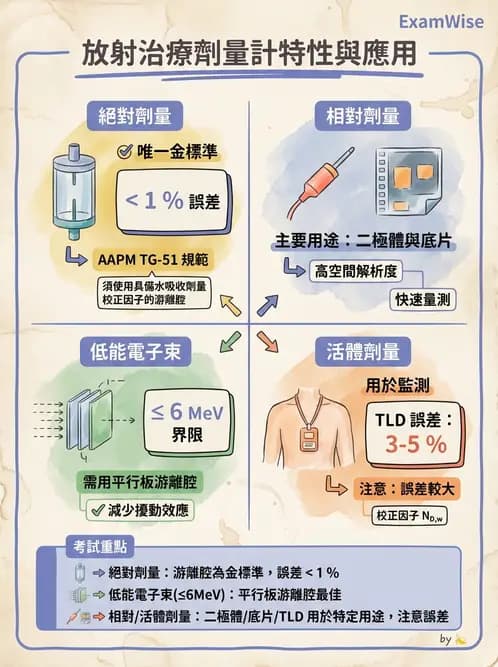放射 - 放射治療劑量儀器與特殊設備品保 - AI 圖文解析預覽