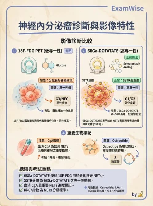 放射 - 標靶受體腫瘤造影 - AI 圖文解析預覽