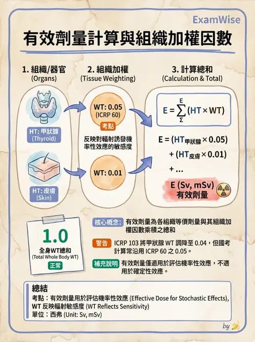 放射 - 輻射防護劑量量 - AI 圖文解析預覽