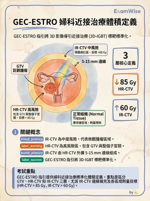 放射 - 近接放射治療臨床計畫與應用 - AI 圖文解析預覽