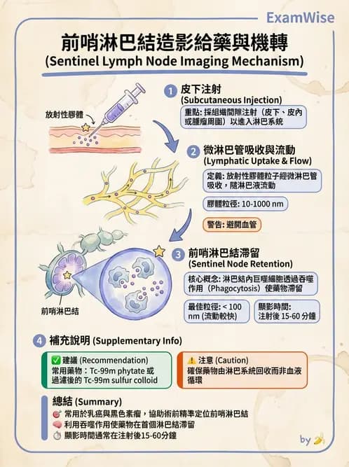 放射 - 副甲狀腺與前哨淋巴結造影 - AI 圖文解析預覽