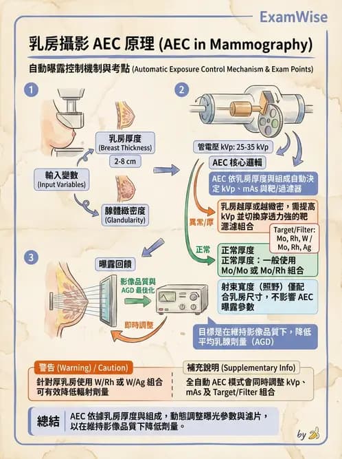 放射 - 影像接受器與乳房攝影 - AI 圖文解析預覽