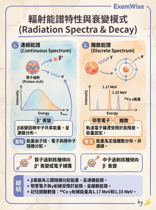放射 - 放射性蛻變模式 - AI 圖文解析預覽