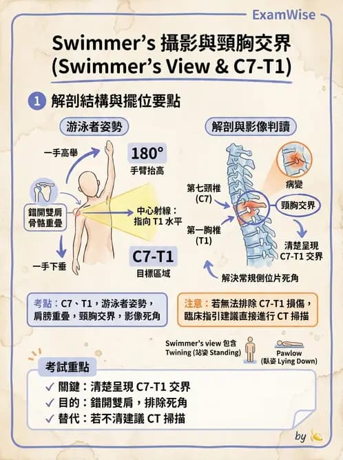 放射 - 頭頸脊椎攝影技術 - AI 圖文解析預覽