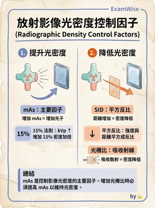 放射 - 曝光參數與散射線控制 - AI 圖文解析預覽