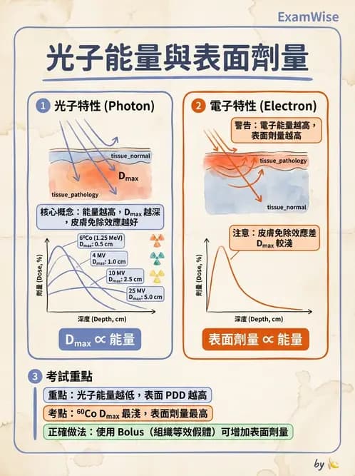放射 - 深度劑量參數(PDD/TAR/TMR/TPR) - AI 圖文解析預覽