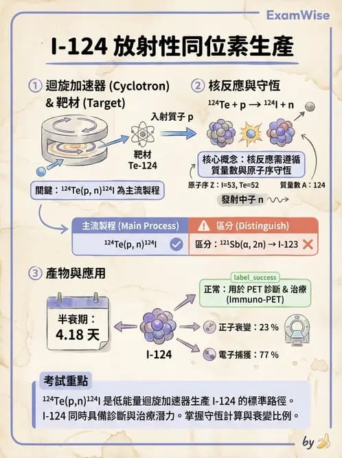 放射 - 核種生產與孳生器 - AI 圖文解析預覽