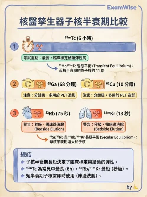 放射 - 核種生產與孳生器 - AI 圖文解析預覽