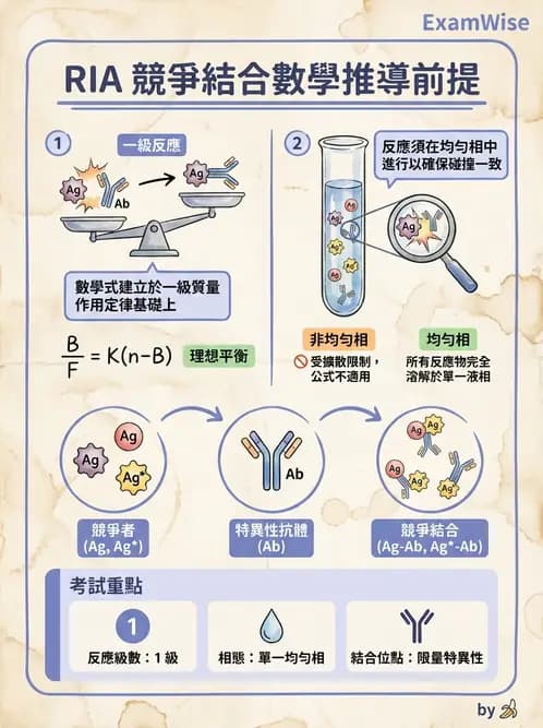 放射 - RIA與IRMA分析原理 - AI 圖文解析預覽