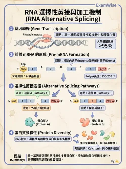 營養 - 核酸與基因表現 - AI 圖文解析預覽