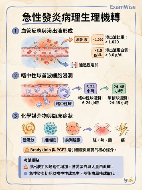 護理師 - 發炎、細胞傷害及修復 - AI 圖文解析預覽