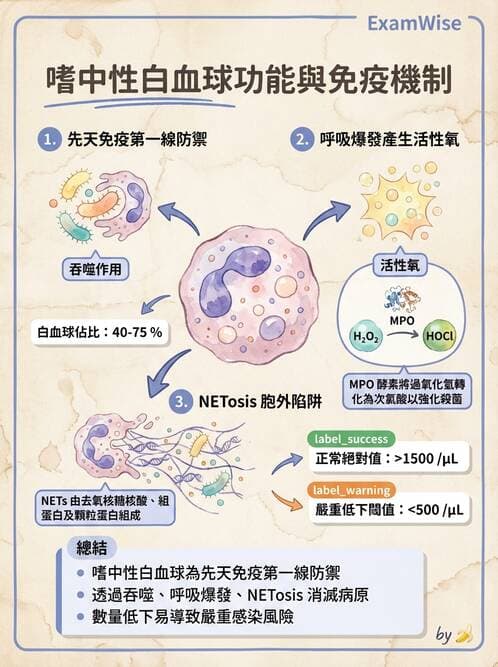 護理師 - 免疫系統組成、抗原-抗體、補體、先天性免疫 - AI 圖文解析預覽
