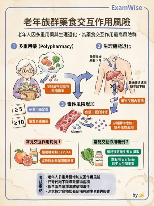 營養 - 藥物與營養素交互作用 - AI 圖文解析預覽