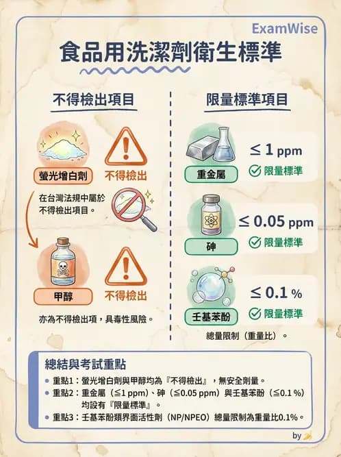 營養 - 食品用洗潔劑與殺菌消毒 - AI 圖文解析預覽