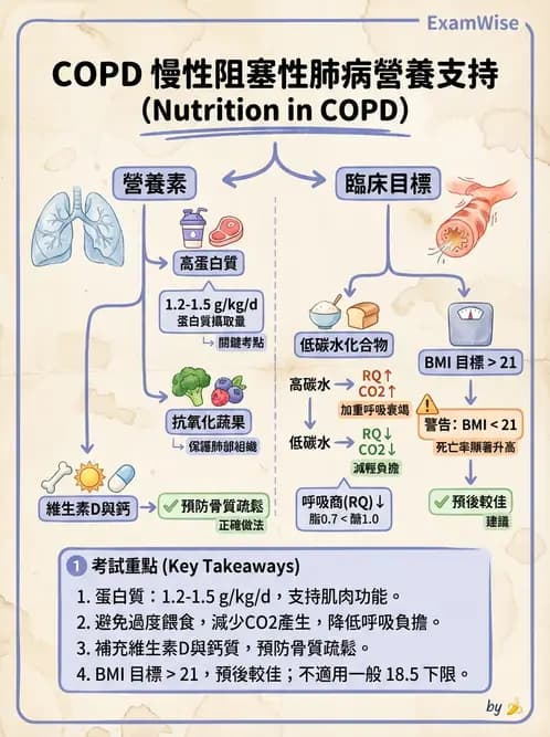 營養 - 呼吸系統疾病 - AI 圖文解析預覽