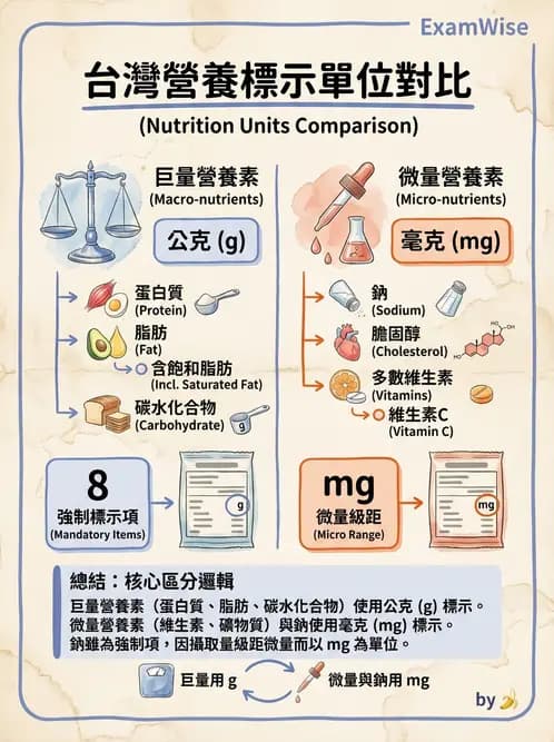 營養 - 食品標示與營養宣稱法規 - AI 圖文解析預覽