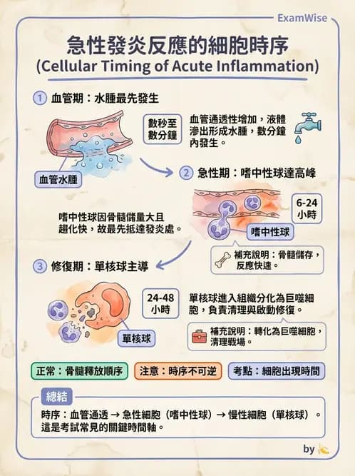 醫檢師 - 細胞傷害、發炎與修復 - AI 圖文解析預覽
