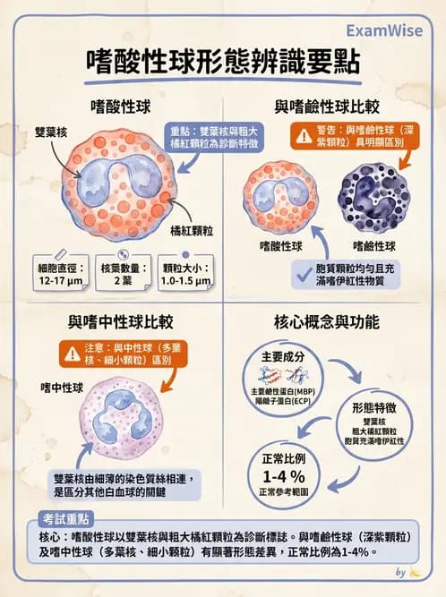 醫檢師 - 白血球生理與形態 - AI 圖文解析預覽