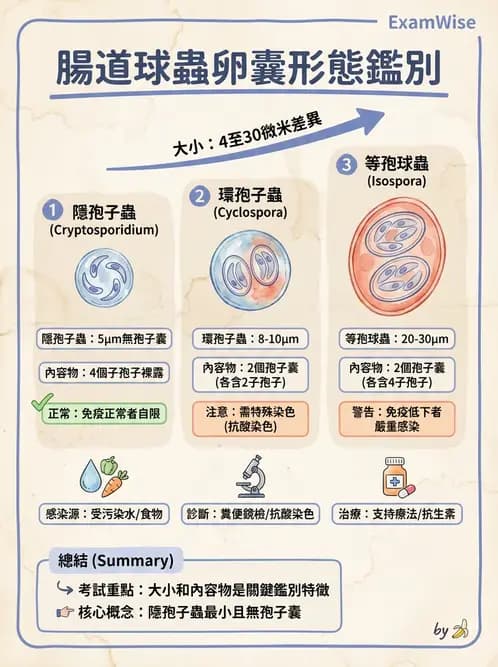 醫檢師 - 寄生蟲檢查-原蟲類 - AI 圖文解析預覽