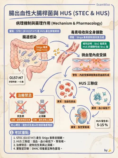 醫檢師 - 主要腸道致病菌 - AI 圖文解析預覽