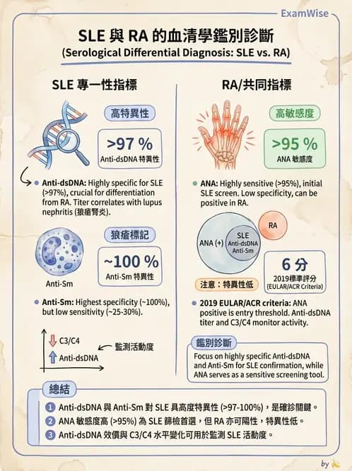 醫檢師 - 全身性紅斑性狼瘡與抗磷脂質症候群 - AI 圖文解析預覽